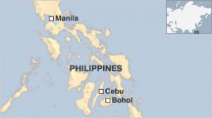 philippines cebu map quake