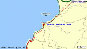 tripoli lebanon map