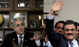 Hamdeen Sabahi  al-Wafd party leader Sayed al-Badawi