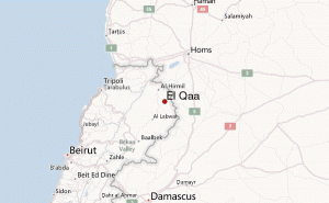 Qaa Lebanon map