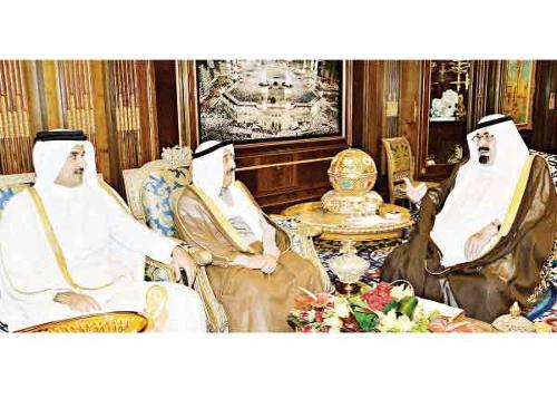 emir of kuwait, saudi king, Qatar emir