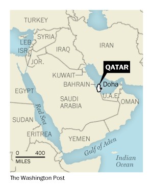 map qatar