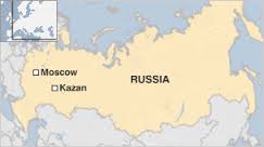 russia Kazan map