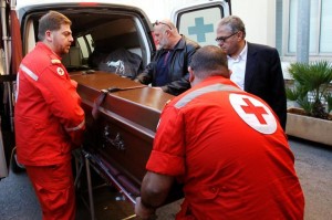 Abbas Khan  coffin in beirut