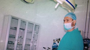 Abbas Khan in operating room