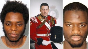 Fusilier Lee Rigby with his murderers