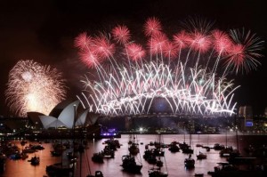 Sydney Harbor , Australia fireworks