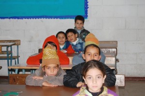 Syrian refugee Children at school