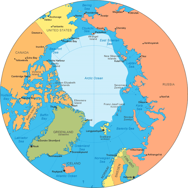 arctic   map