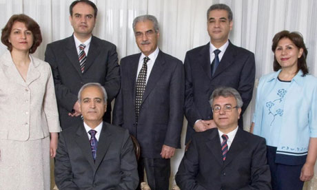 he seven Baha'i prisoners before their arrest. Back row, left to right: Fariba Kamalabadi, Vahid Tizfahm, Jamaloddin Khanjani, Afif Naeimi and Mahvash Sabet. Seated: Behrouz Tavakkoli and Saeid Rezaie. Photograph: Guardian