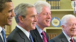 Four US presidents attended the memorial service