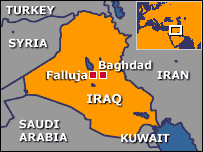 fallujah iraq map