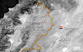 qaa arsal map lebanon