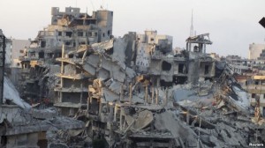 syria homs destruction