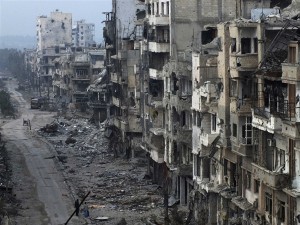 syria homs destruction 012714