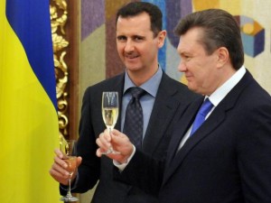 Viktor Yanukovych and Syrian president Bashar Al Assad. No one in the Middle East will be studying Ukraine’s violent tragedy with more fascination – and deeper concern – than President Assad, according to Middle East political analysts