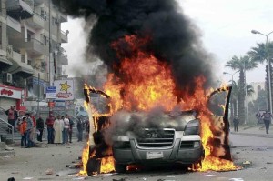 egypt vehicle burns