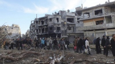 Evacuation of the Old City of Homs. 