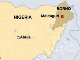 nigeria map BORNO