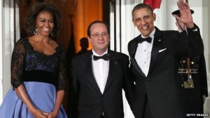 obamas  w Hollande