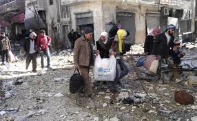 syrians evacuated from Homs