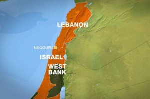 MAP LEBANON naqoura