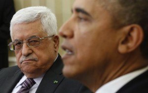 Obama meets Palestinian Authority President Mahmoud Abbas at the White House in Washington