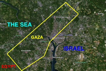 Gaza map