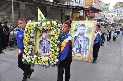 Funeral of Hezbollah commander  Ayoub
