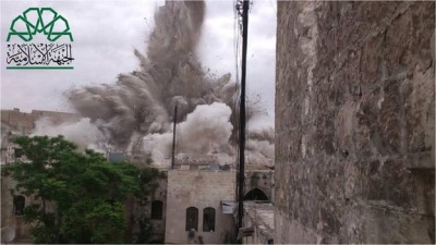 aleppo hotel destroyed