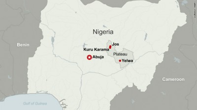 nigeria map , jos
