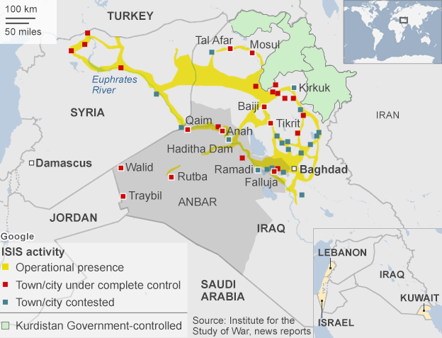 Iraq Today map