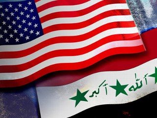 Iraq US flags