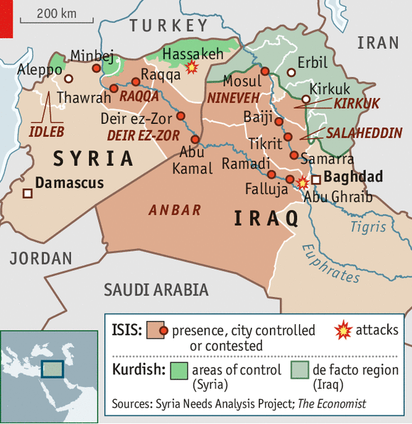 iraq syria map
