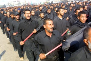 The Mahdi army is a Shiite group  led by cleric  Muqtada al-Sadr . It was formed after the US invasion.