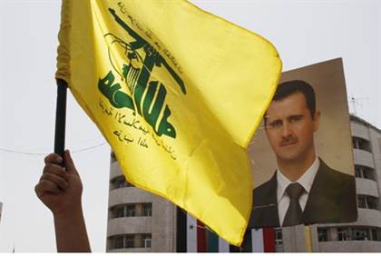 hezbollah flag  assad