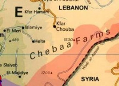 kfar chouba south lebanon map