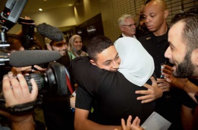 palestinian-american teen beaten by Israelis returns home