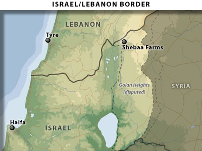 shebaa farms israe Lebanon border
