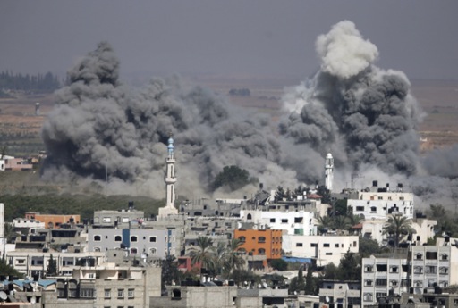 An explosion in Gaza City on Thursday  July 31, 2014
