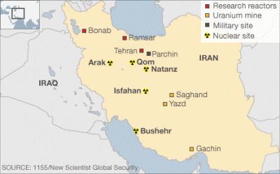 Iran map natanz