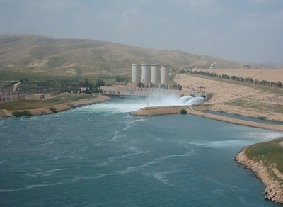 Iraq's  largest dam ..the Mosul  Dam was seized by the Islamic  state of Iraq militants but now retaken  by the Kurds with the backing of US airstrikes