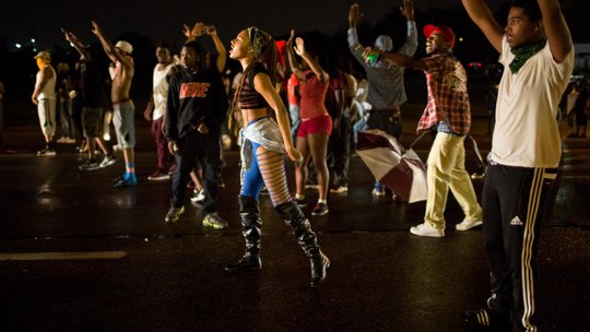 Protesters angered over the police shooting of Michael Brown, 18, squared off with law enforcement in the streets of Ferguson, Mo., again, looting some stores. Video Credit By Brent McDonald on Publish Date August 16, 2014. Image CreditWhitney Curtis for The New York Times
