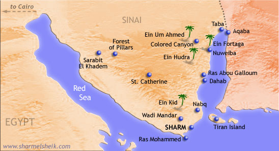 sinai-peninsula-map egypt