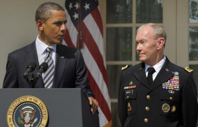 President Barack Obama and Gen. Martin Dempsey, the chairman of the Joint Chiefs of Staff