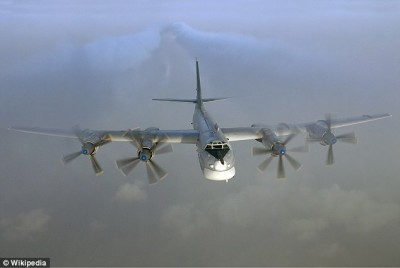 Russian Bear long-range bomber Tupolev