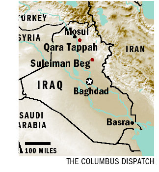 Suleiman Berg- Iraq map