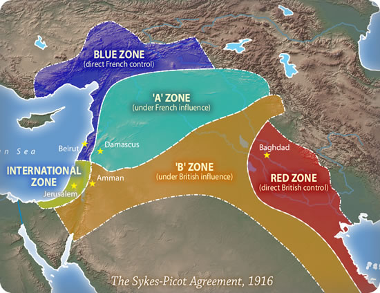 Sykes-Picot Agreement, Map, History, & Facts