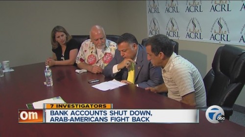 bank accounts of Arab americans shut down