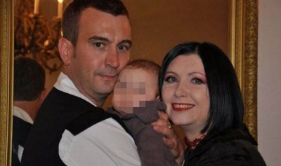 David Haines  is shown File photo:  with wife and daughter